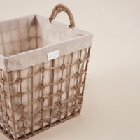 Корзина для хранения SL Home, ручное плетение, с ручками, квадратная, джут, 33×33×36 см Корзина для хранения SL Home, ручное плетение, с ручками, квадратная, джут, 33×33×36 см
