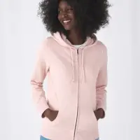 Толстовка на молнии с капюшоном женская BNC Inspire (Organic), черная, размер XXL