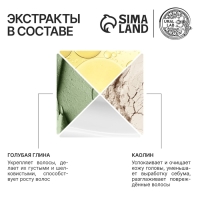 Шампунь для волос жирных у корней и сухих на кончиках с голубой глиной, питание и оъём, 300 мл, ECO LAB by URAL LAB