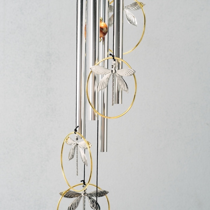 Музыка ветра металл Музыка ветра металл "Стрекозы" 4 трубки 70 см