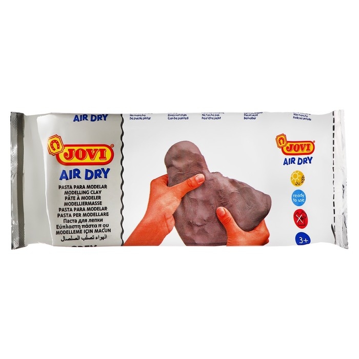 Масса для лепки JOVI, самозатвердевающая, полимерная, 500 г, серая