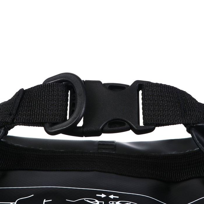 Гермомешок YUGANA, ПВХ, водонепроницаемый 5 литров, один ремень, черный Гермомешок YUGANA, ПВХ, водонепроницаемый 5 литров, один ремень, черный