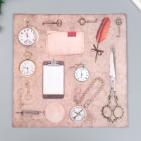 Бумага для скрапбукинга 30х30 см "Ретро", двусторонняя, 12 листов, 12 дизайнов, 180 г/м2