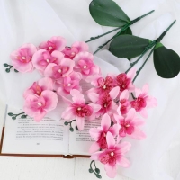 Цветы искусственные "Орхидея Фаленопсис мультифлора" 6х37 см, розовый микс Цветы искусственные "Орхидея Фаленопсис мультифлора" 6х37 см, розовый микс