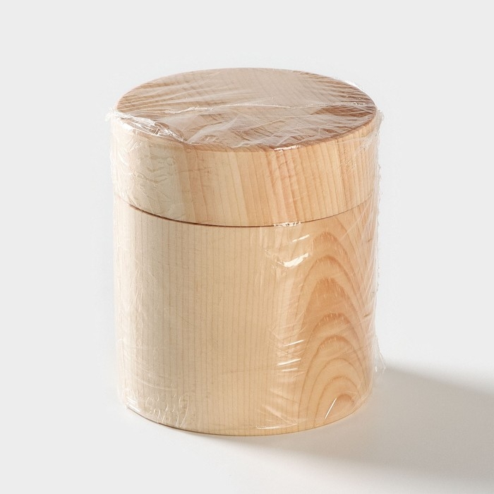 Банка - контейнер для сыпучих и жидкостей Magistro, герметичная, с крышкой, цельный кедр, 100 мл Банка - контейнер для сыпучих и жидкостей Magistro, герметичная, с крышкой, цельный кедр, 100 мл