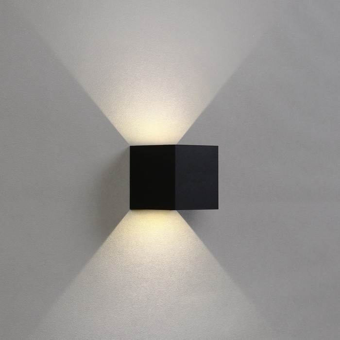 Светильник фасадный «Куб», FSD-062, 6 Вт, 4000К, регулир. луч, IP65, 220 В, пластик, черный 100842 Светильник фасадный «Куб», FSD-062, 6 Вт, 4000К, регулир. луч, IP65, 220 В, пластик, черный 100842