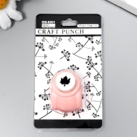 Дырокол фигурный "Кленовый лист" d=1 см 3х2,5х3 см МИКС