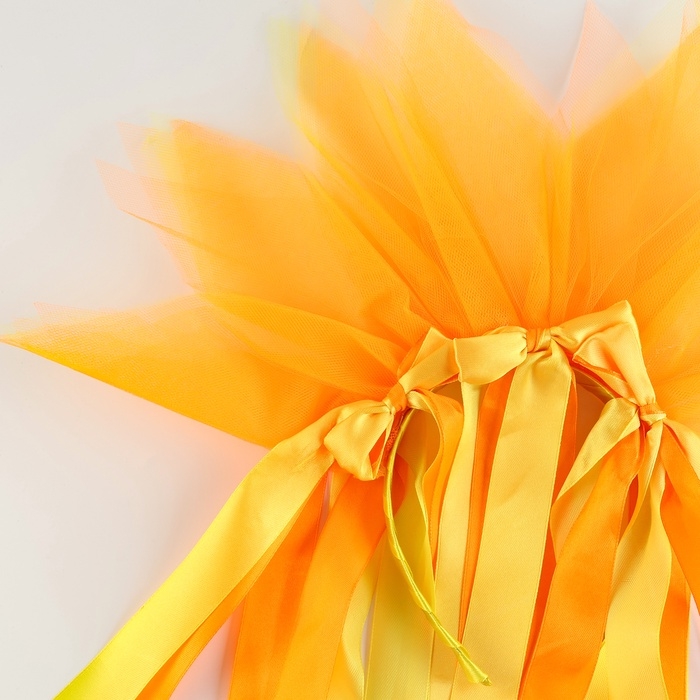 Карнавальный ободок &laquo;Лучистое солнце&raquo;, цвет жёлто-оранжевый