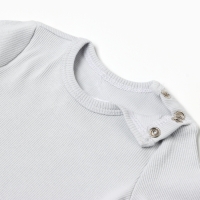 Комплект боди детских MINAKU: Basic Line BABY, цвет светло-серый/графитовый, рост 74-80