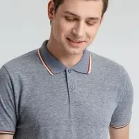 Рубашка поло мужская Paname Men голубой меланж, размер XL