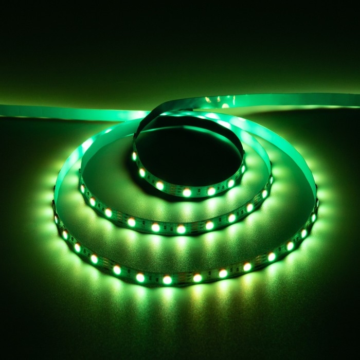 Светодиодная лента Apeyron Electrics 5 м, IP20, SMD5050, 60 LED/м, 14.4 Вт/м, 12 В, RGB Светодиодная лента Apeyron Electrics 5 м, IP20, SMD5050, 60 LED/м, 14.4 Вт/м, 12 В, RGB