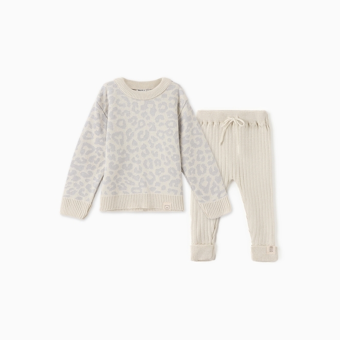 Костюм вязаный Крошка Я Leo Baby рост 68-74 см, серый Костюм вязаный Крошка Я Leo Baby рост 68-74 см, серый