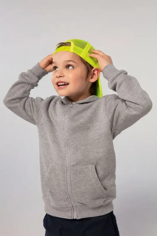 Толстовка детская Stone Kids серый меланж, на рост 118-128 см (8 лет)