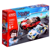 Конструктор «Полиция. Стритрейсеры», 327 деталей Конструктор «Полиция. Стритрейсеры», 327 деталей