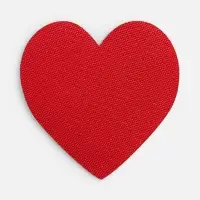 Наклейка тканевая Lunga Сor, M, красная