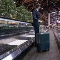 Чемодан Santiago M, темно-синий