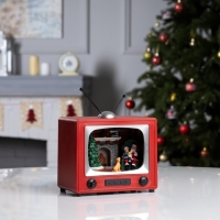 Светодиодная фигура &laquo;Рождественский вечер&raquo; 15.5 &times; 14 &times; 10.5 см, полистоун, батарейки ААх3 (не в комплекте), USB, свечение мульти