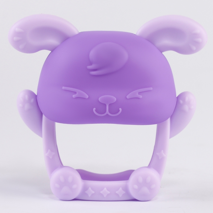 Прорезыватель силиконовый для зубов «Зайка», цвет фиолетовый Прорезыватель силиконовый для зубов «Зайка», цвет фиолетовый