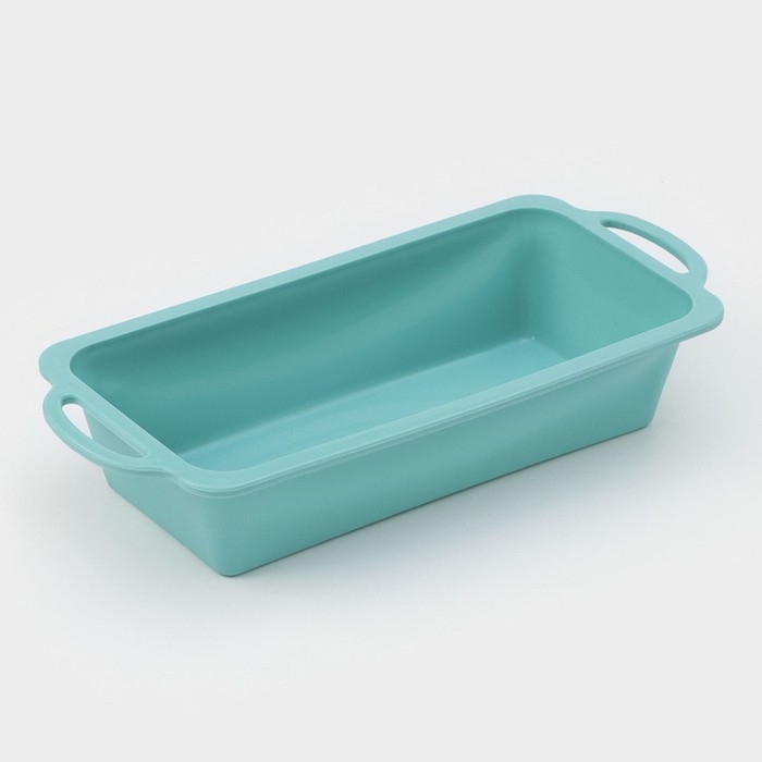 Форма для выпечки «Хлеб», силикон, 31,5×14×6,5 см, цвет бирюзовый Форма для выпечки «Хлеб», силикон, 31,5×14×6,5 см, цвет бирюзовый