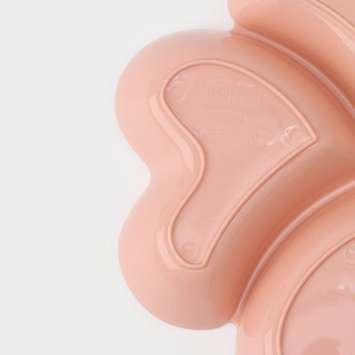 Менажница &laquo;Сердце&raquo;, 22,5&times;3 см, 4 секции, цвет МИКС