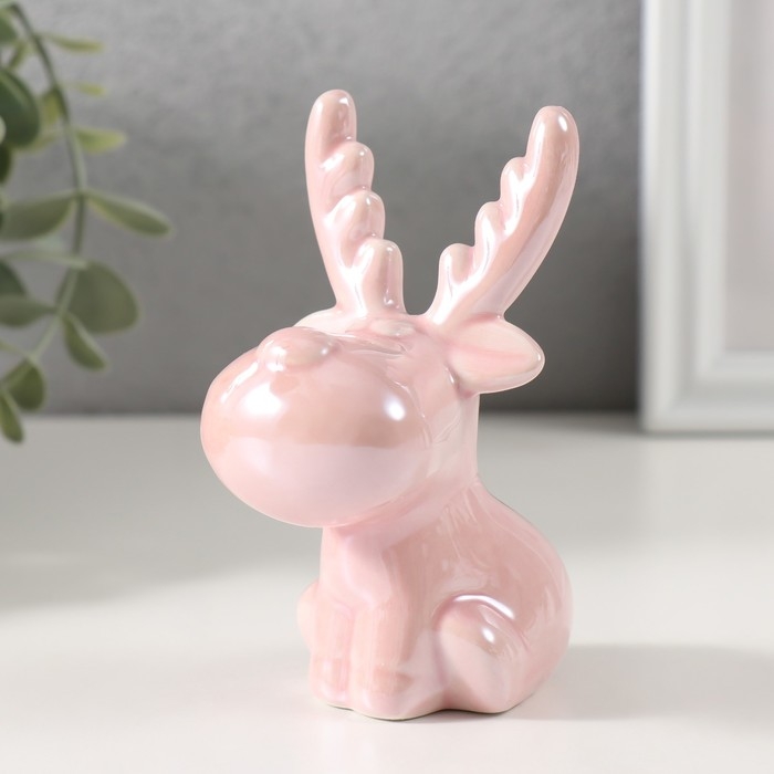 Сувенир керамика Сувенир керамика "Олень пухлый с короткими ножками" 7,4х5,5х10,3 см