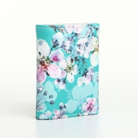 Кошелёк женский на кнопке, цвет бирюзовый Кошелёк женский на кнопке, цвет бирюзовый