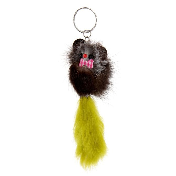 Пушистик на кольце Пушистик на кольце "Милашка" 4,5 х 4,5 х 12,5 см, цвета МИКС