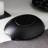 Блюдо для фруктов Доляна &laquo;Золотой лист&raquo;, 23&times;17&times;4,5 см, цвет золотой с чёрным