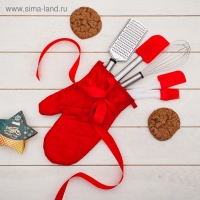 Тёрка для сыра Доляна &laquo;Помощник&raquo;, 24 см, с ручкой, цвет серебряный, чёрный