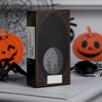 Светодиодная фигура &laquo;Камин с тыквой&raquo; 6 &times; 13 &times; 4 см, пластик, батарейки AG13х3 (в комплекте), свечение тёплое белое