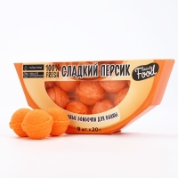 Подарочный набор косметики &laquo;Сладкий персик&raquo;, бомбочки для ванны, 9 х 20 г, аромат персика, BEAUTY FOOD