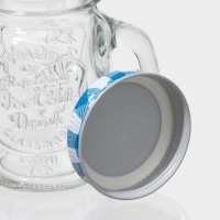 Банка стеклянная для хранения сыпучих продуктов &laquo;Баночка&raquo;, 100 мл, с металлической крышкой, цвет МИКС