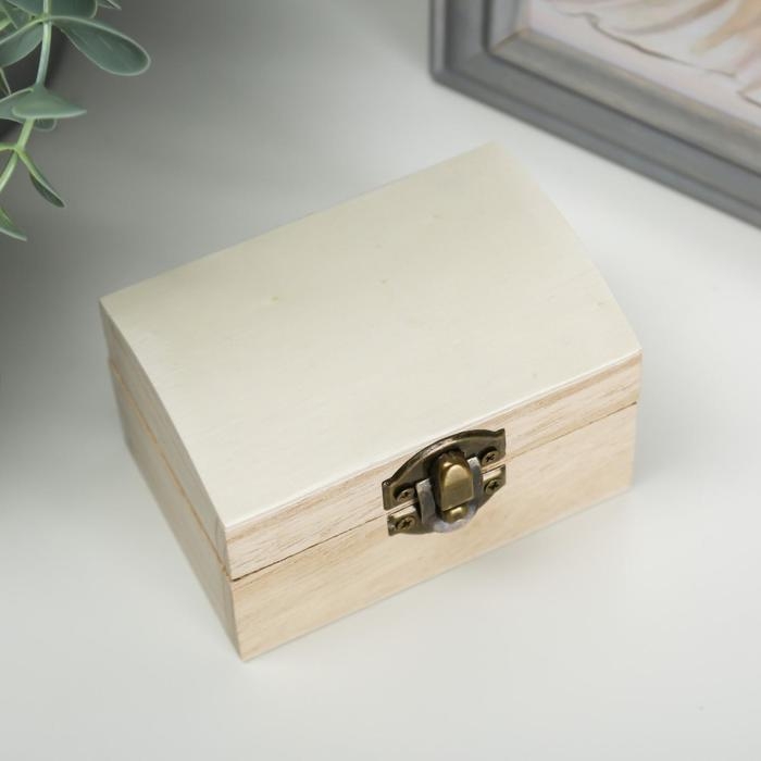 Шкатулка дерево для росписи Шкатулка дерево для росписи "Ларь" 9,5х6х6,5 см