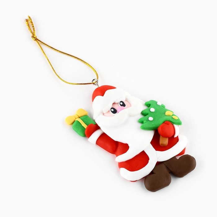 Ёлочная игрушка новогодняя &laquo;Дед Мороз&raquo;, на Новый год, 6,5 х 8,5 см