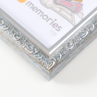 Фоторамка пластик "Винтаж" 10х15 см, морозное серебро Фоторамка пластик "Винтаж" 10х15 см, морозное серебро