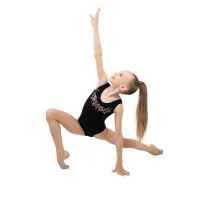 Купальник для гимнастики и танцев Grace Dance, р. 36, цвет чёрный