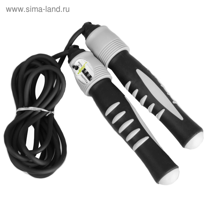 Скакалка ONLYTOP, со счётчиком, 3 м, d=0,6 см, цвета МИКС Скакалка ONLYTOP, со счётчиком, 3 м, d=0,6 см, цвета МИКС