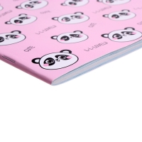 Тетрадь 48 листов в клетку Calligrata P-P-Panda, обложка мелованный картон, УФ-лак, блок офсет, МИКС Тетрадь 48 листов в клетку Calligrata P-P-Panda, обложка мелованный картон, УФ-лак, блок офсет, МИКС