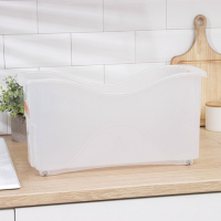 Контейнер для хранения хозяйственный на колёсиках, 10 л, 46&times;16&times;23,5 см, прозрачный