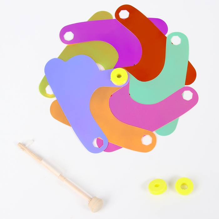 Ветерок &laquo;Цветочек&raquo; на деревянной палочке