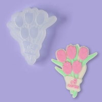 Силиконовый молд для леденцов и шоколада «Букет тюльпанов с 8 марта», 11,5×9,5 см, цвет прозрачный Силиконовый молд для леденцов и шоколада «Букет тюльпанов с 8 марта», 11,5×9,5 см, цвет прозрачный