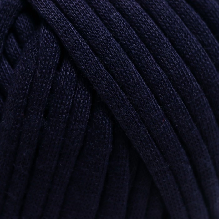 Пряжа трикотажная 100% хлопок "Лентино mini" 100 гр 40 м цвет 30 тёмно-синий
