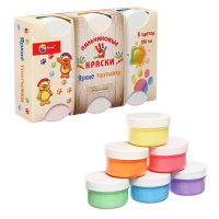 Краски пальчиковые набор 6 цветов х 60 мл, Спектр, 360 мл, "Лапочки" (от 1 года ) Краски пальчиковые набор 6 цветов х 60 мл, Спектр, 360 мл, "Лапочки" (от 1 года )