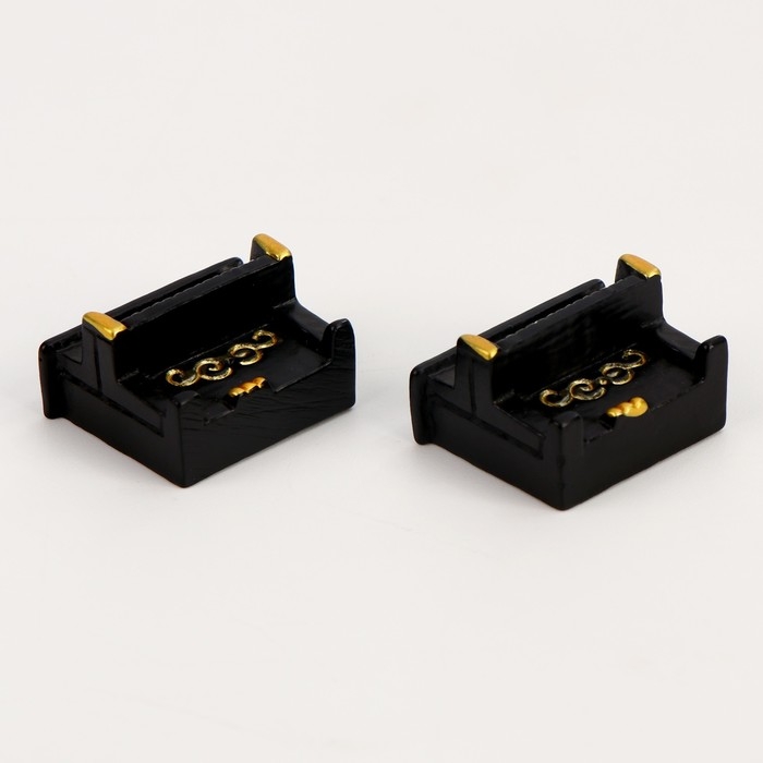 Миниатюра кукольная &laquo;Пианино&raquo;, набор 2 шт., размер 1 шт. &mdash; 2 &times; 1 &times; 2 см