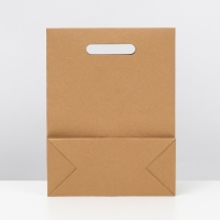 Коробка-пакет, крафтовая, с окном, 32 х 23 х 11 см