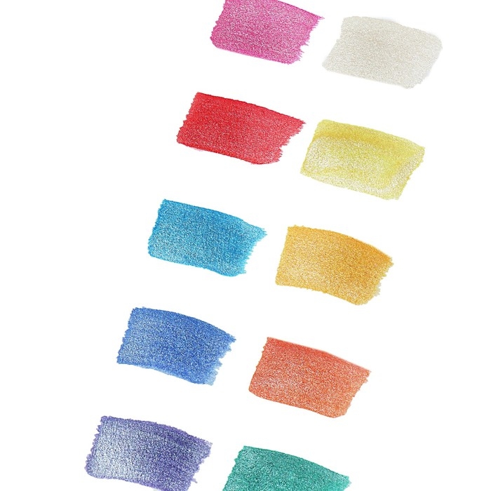 Акварель 12 цветов Perl, Calligrata, перламутровая Акварель 12 цветов Perl, Calligrata, перламутровая