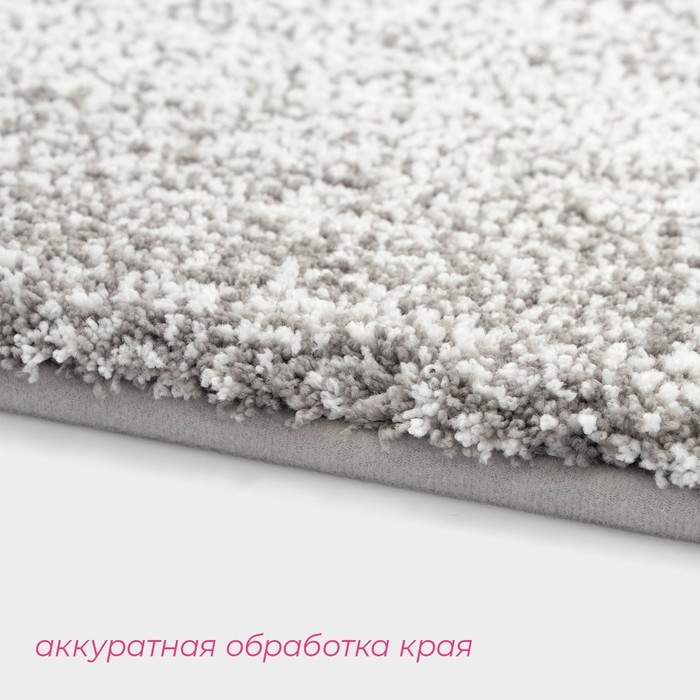 Коврик Коврик "Points" 43х61 см, серый, полиэстер