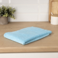 Тряпка для пола Raccoon, 250 г/м&sup2;, 60&times;80 см, микрофибра, с оверлоком, 1 шт, цвет голубой