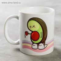 Кружка сублимация "Кружечка депрессо" авокадо, 320 мл