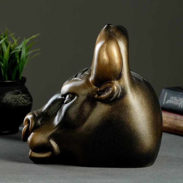 Копилка Копилка "Бык гиря" золото-бронза, 21см